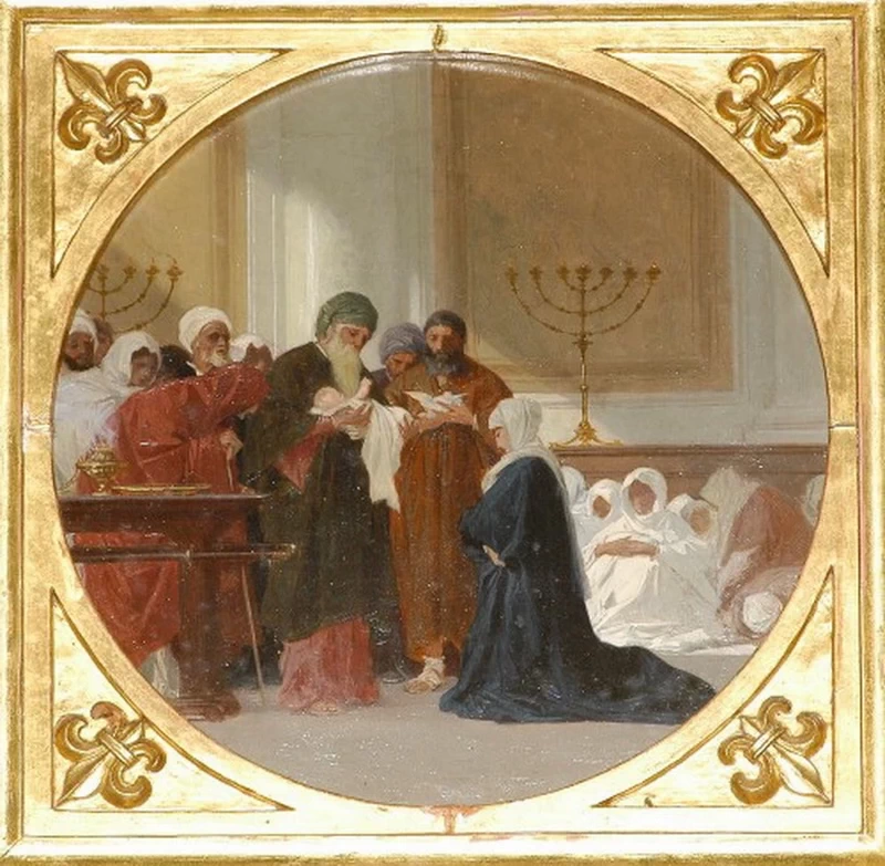 Ancona con Madonna e Santi - Presentazione di Gesù al tempio